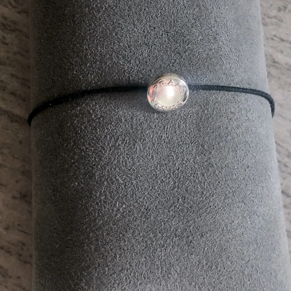 Handmade Prada Button String Bracelet Unisex - Picture 1 of 4